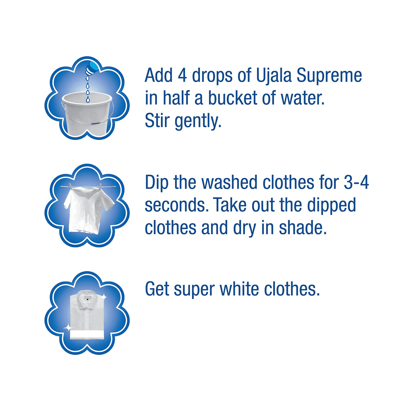Ujala Supreme Liquid Fabric Whitener - 250ml - Pinoyhyper