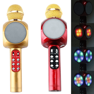 Wireless Bluetooth Microphone Karaoke With LED Light WS-1816 - Pinoyhyper