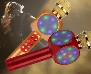 Wireless Bluetooth Microphone Karaoke With LED Light WS-1816 - Pinoyhyper