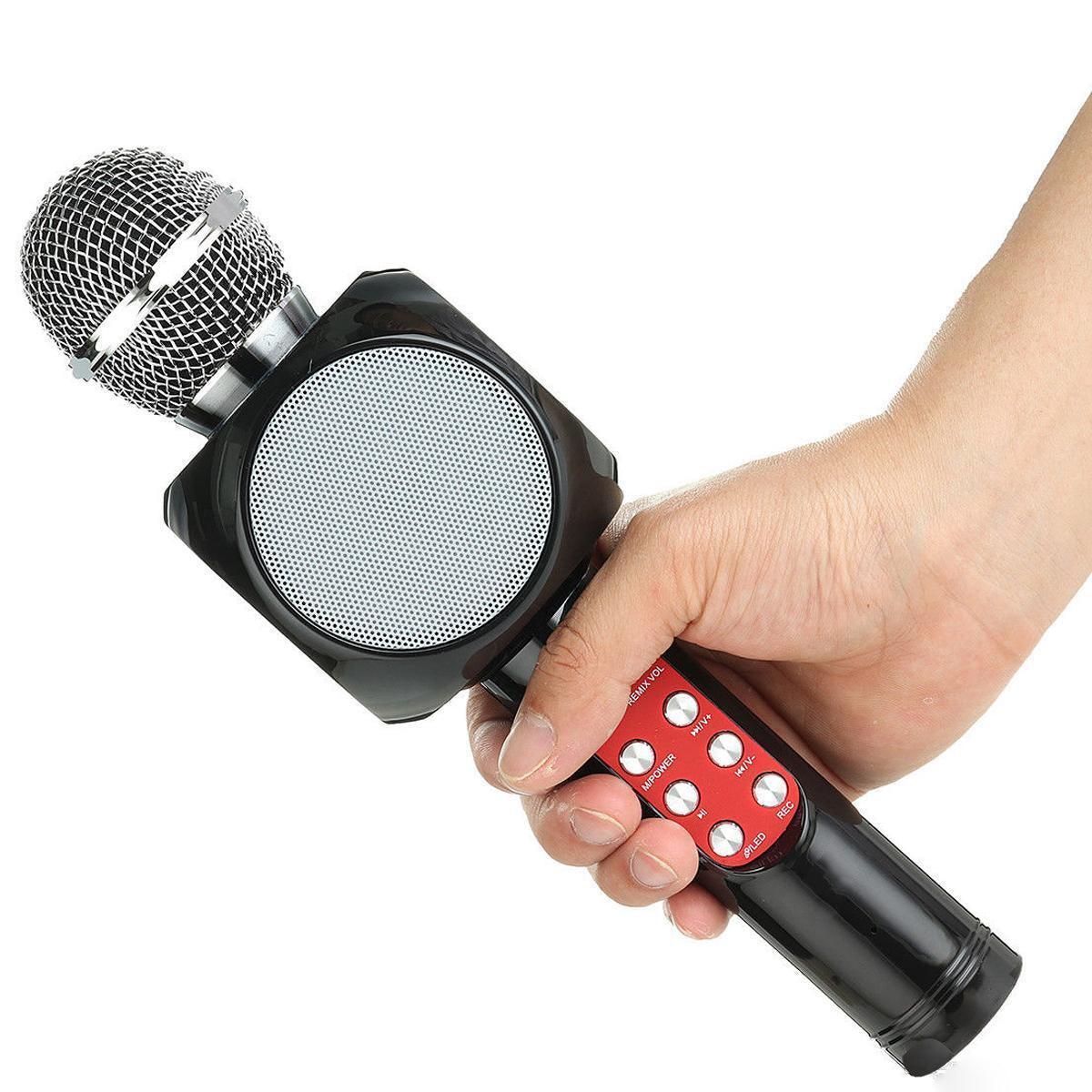 Wireless Bluetooth Microphone Karaoke With LED Light WS-1816 - Pinoyhyper