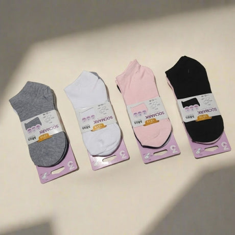 جوارب "ميس كوتون" (Miss Cotton) بقصة منخفضة من "سوك مارك" (Socmark) - 3 أزواج (DC-2319D)