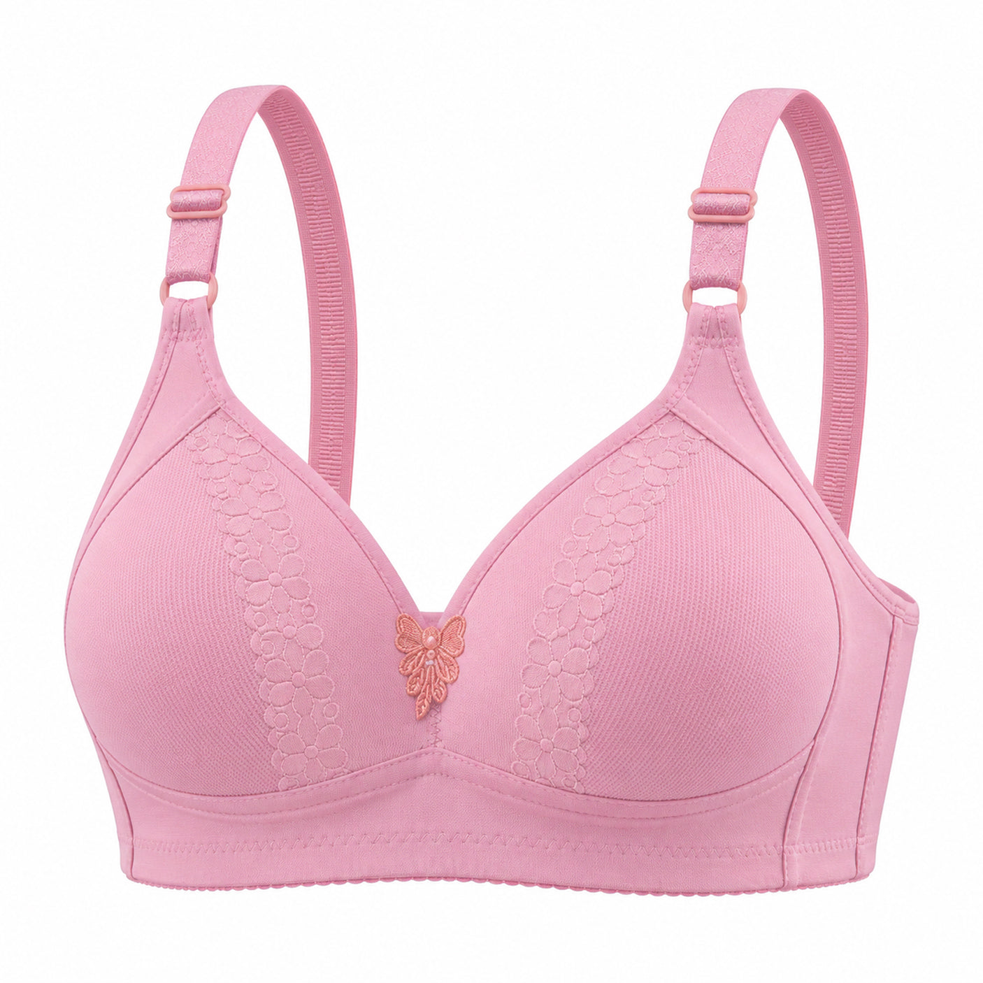 Adjustable Strap Seamless Comfort Bra - 398#