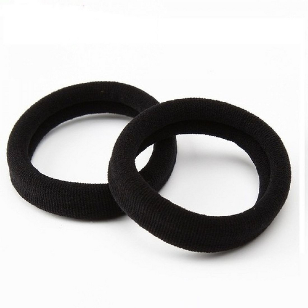 Black Soft Hair Ties for Women - 5pcs