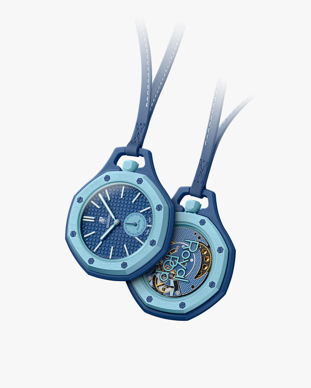 Swatch Bioceramic Boyal Pap Mechanical Pocket Watch - DT78