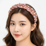 طوق رأس كوري بتصميم لؤلؤي كوري للجمال JB-2684