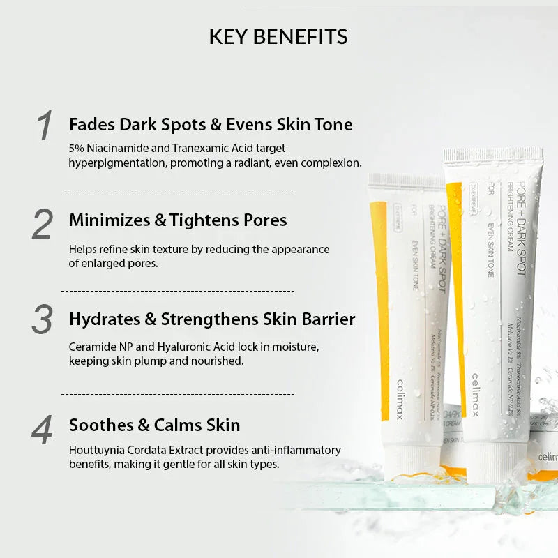 Celimax Pore+Dark Spot Brightening Cream - 35ml