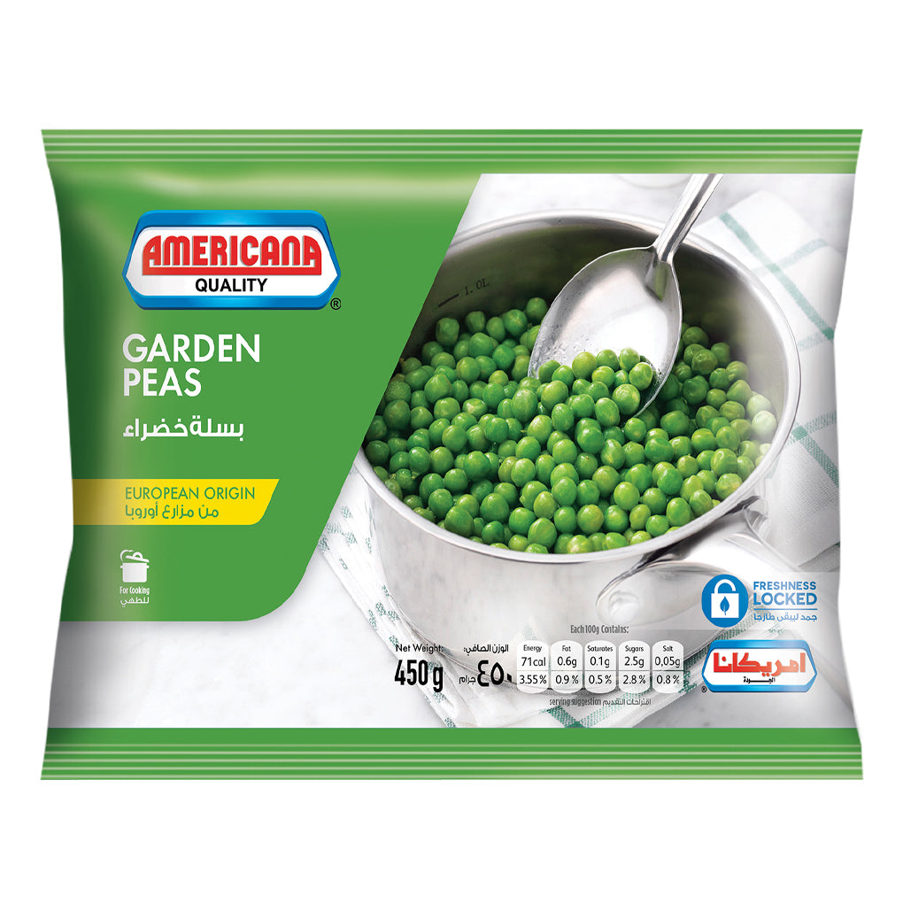 Americana Garden Peas - 450g (Frozen)