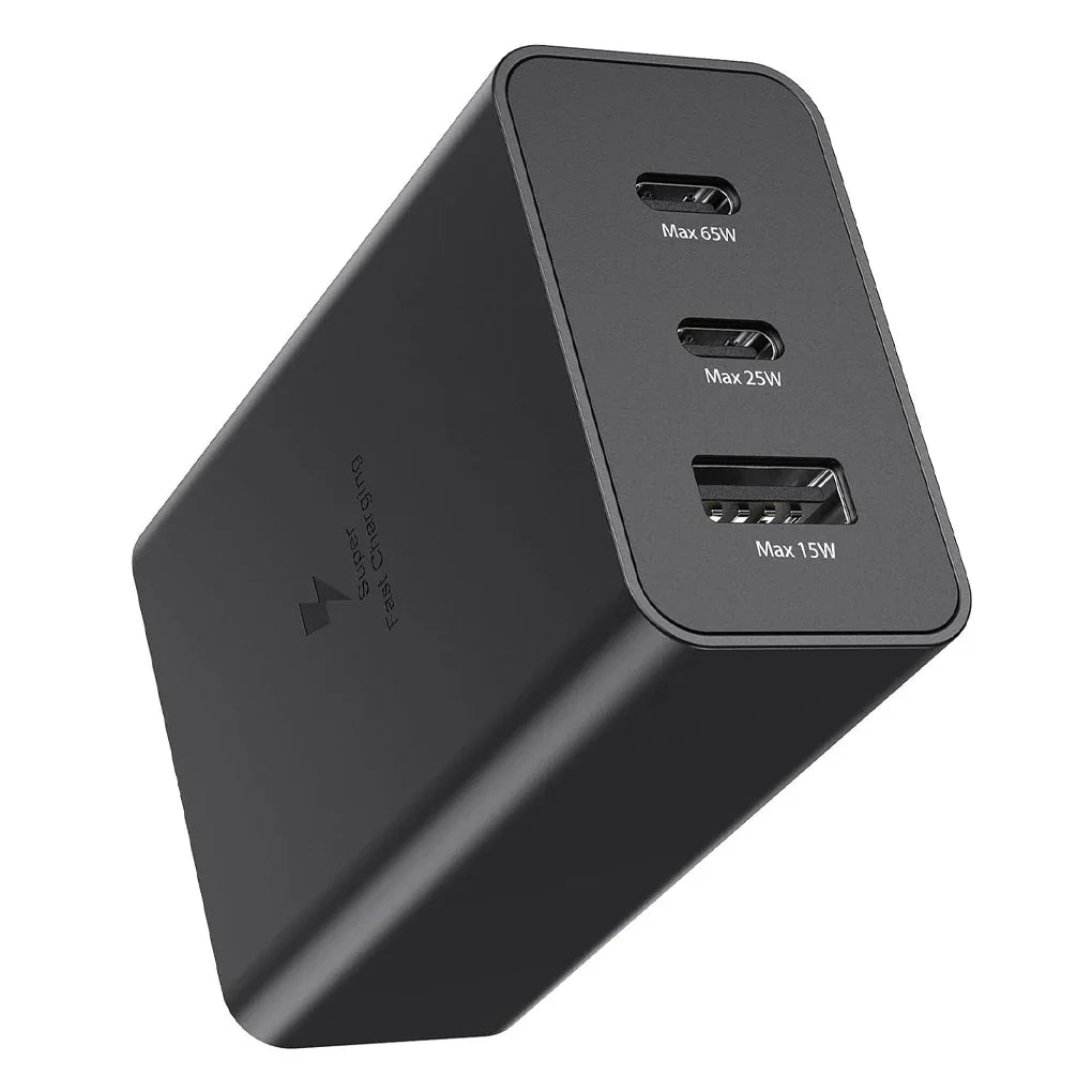 Trio Port 65W Fast Charging PD Power Adapter