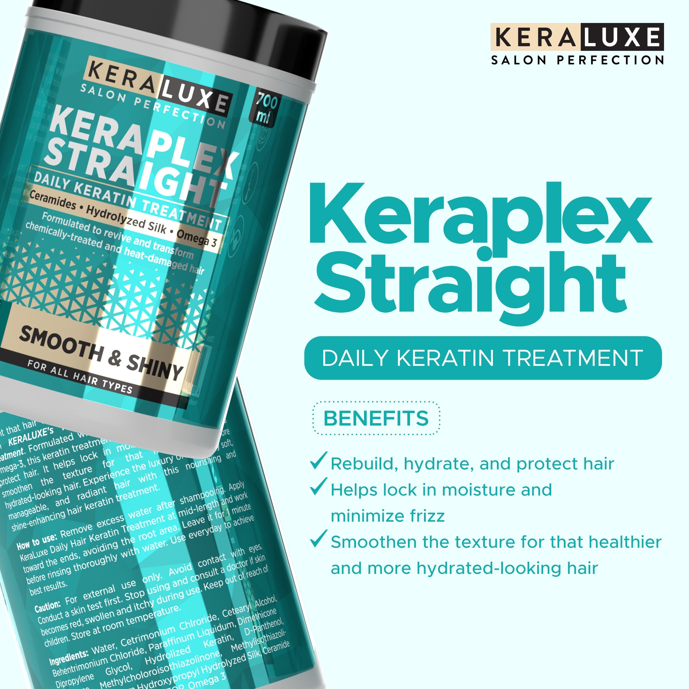 Kera Luxe Keraplex Straight Daily Keratin Treatment - 700ml