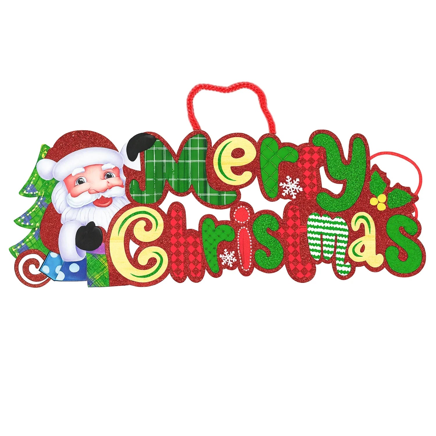 Merry Christmas Wall Door Hanging Ornaments - 0619
