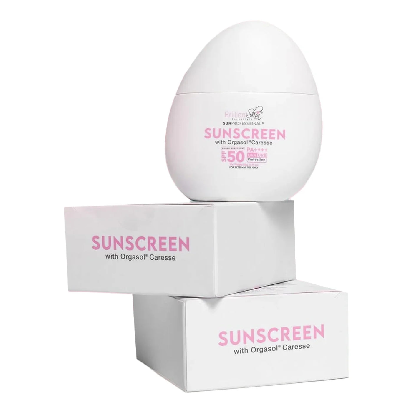 Brilliant Skin Sunscreen With Orgasol Caresse SPF50 PA++++ - 50g