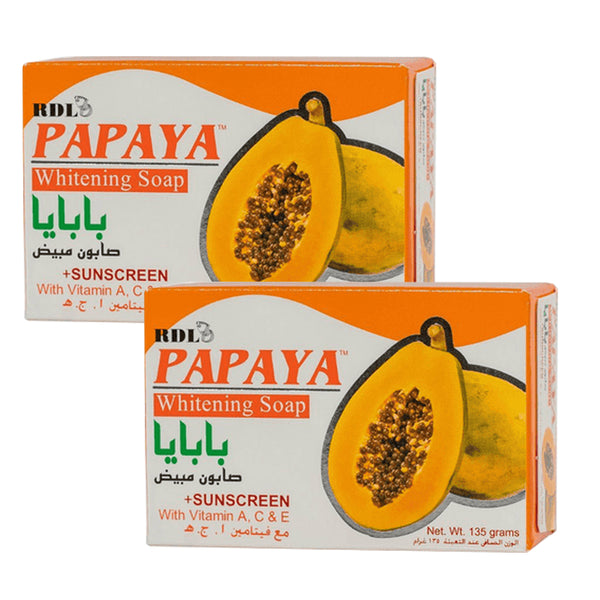 RDL Papaya Whitening Soap 135gm x 2 Pcs