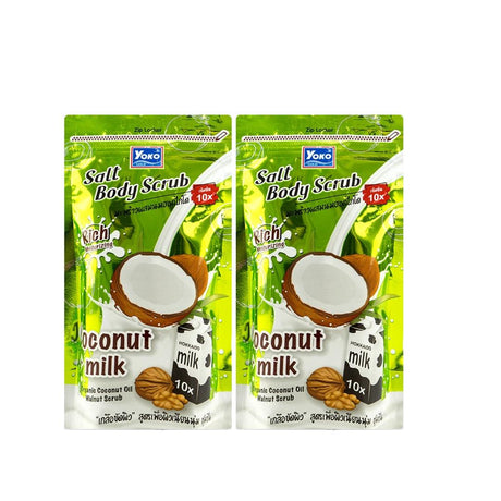 Yoko Gold Salt Body Scrub Coconut + Milk - 2Pcs × 350g