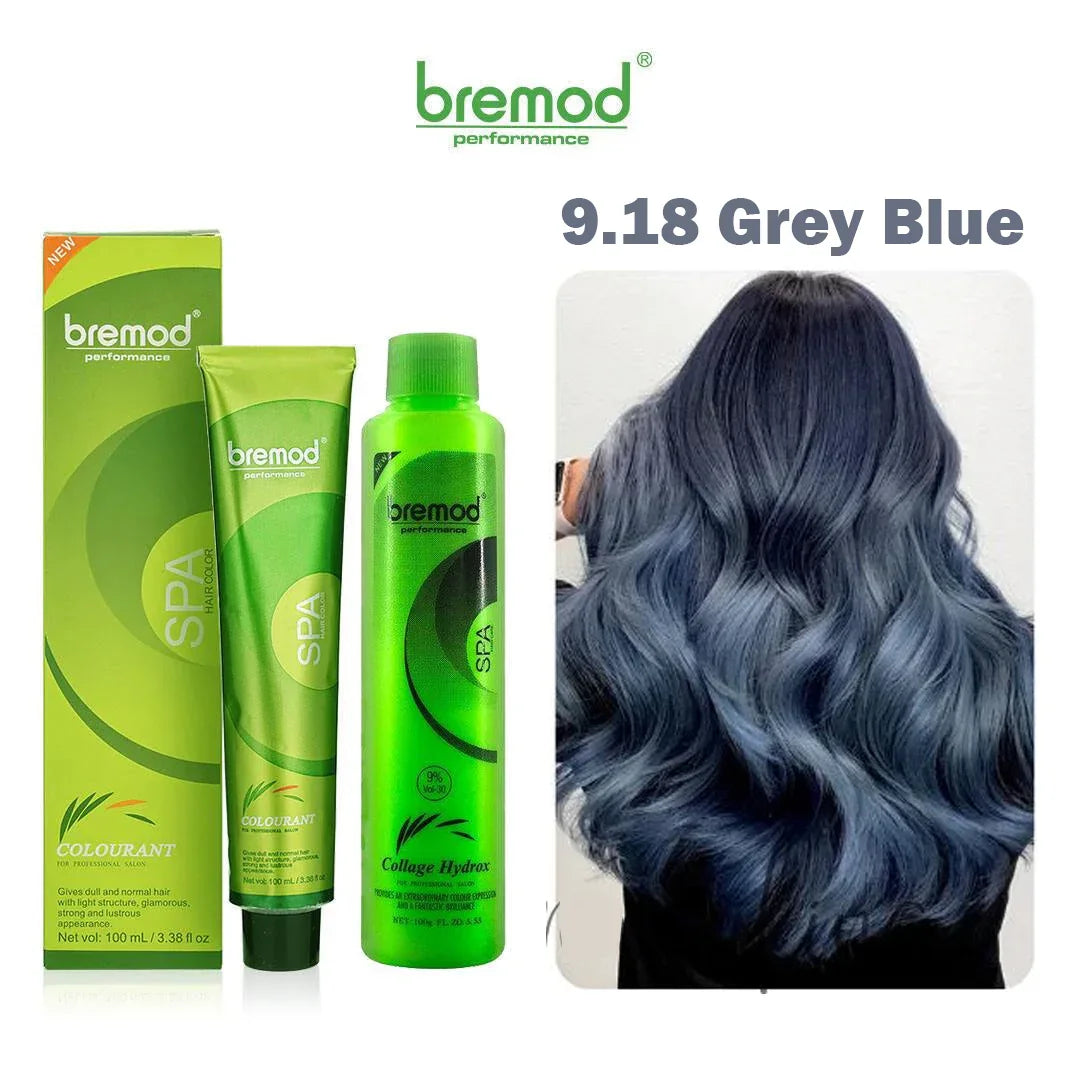 Bremod 9.18 Grey Blue Color With Oxidizer - 100ml+100g