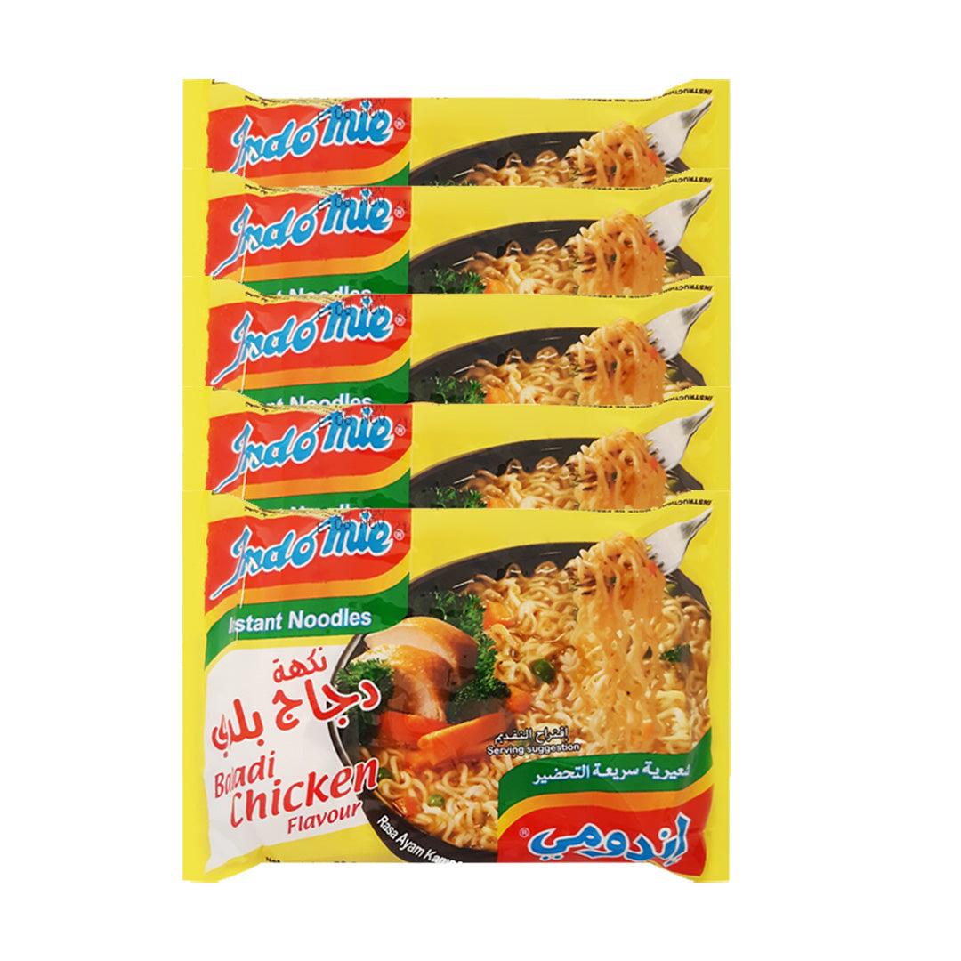 Indomie Instant Noodles Baladi Chicken Flavor 5Pcs x 70g