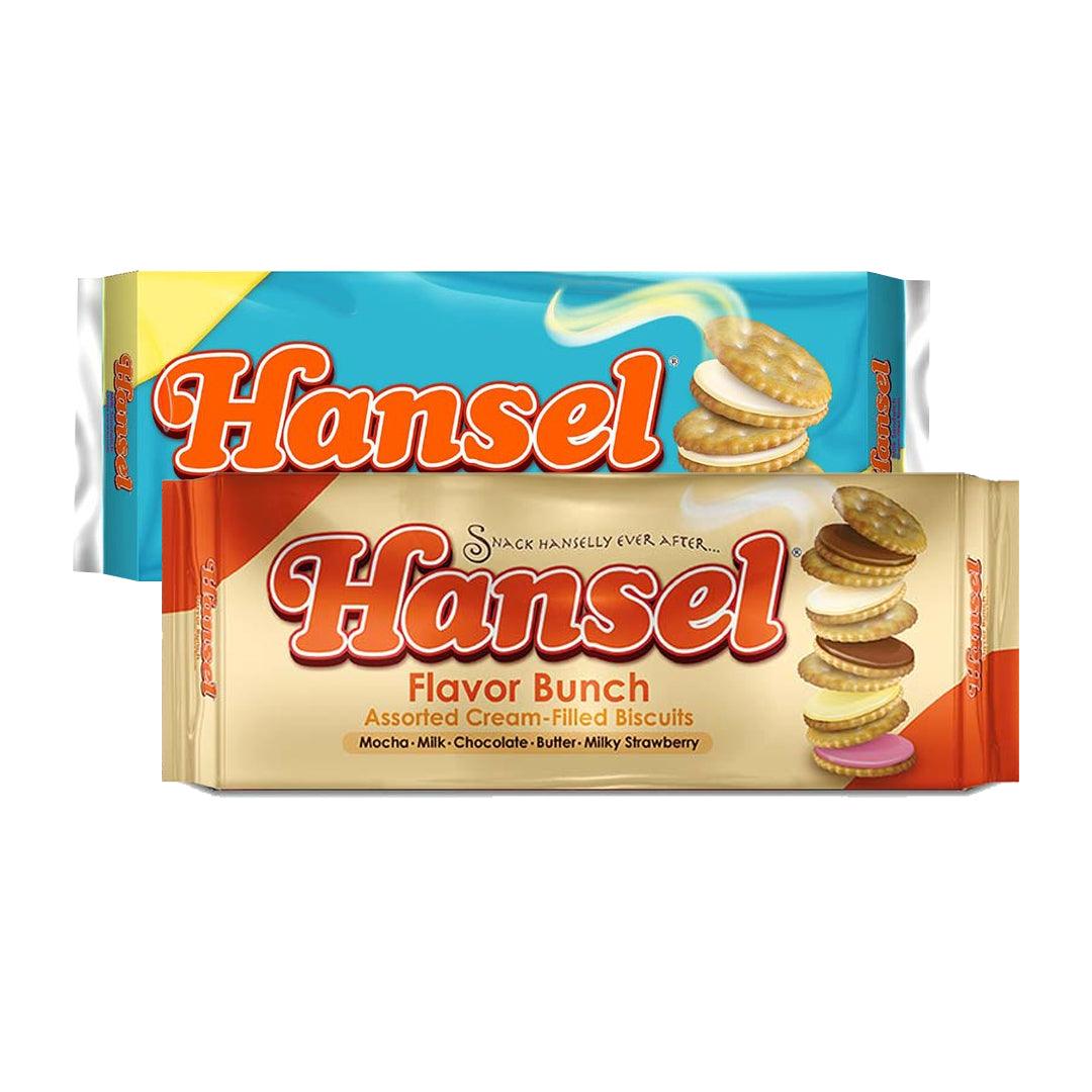 Hansel Flavor Bunch & Milk Sandwich Cream Biscuits - 310g × 2 Pcs (Promo Pack)