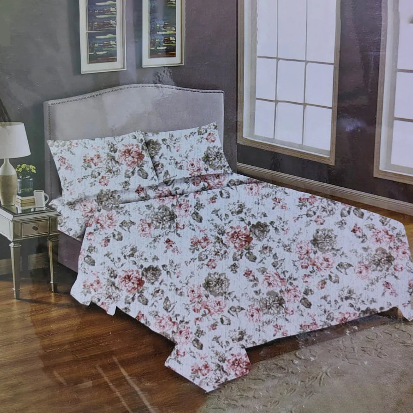 Active High Quality Bed Sheet With One Pillow Cover - 150 x 230 CM