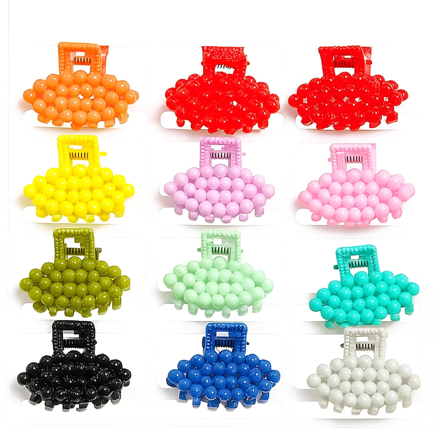 مشابك مخالب الشعر ذات التصميم الفريد - 12 قطعة (C130)