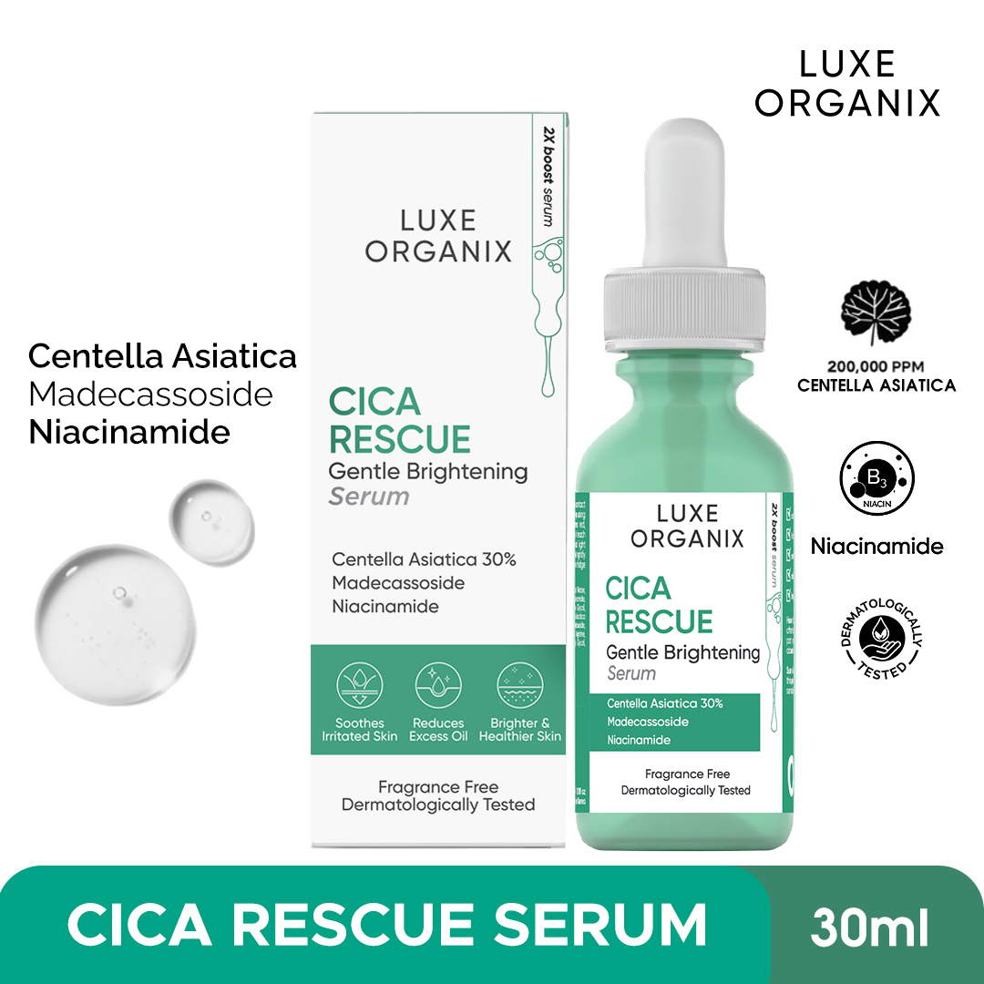 Luxe Organix Cica Rescue Gentle Brightening Serum - 30ml