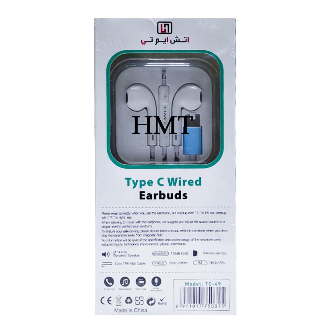 HMT Stereo Type C Wired Earbuds TC-49