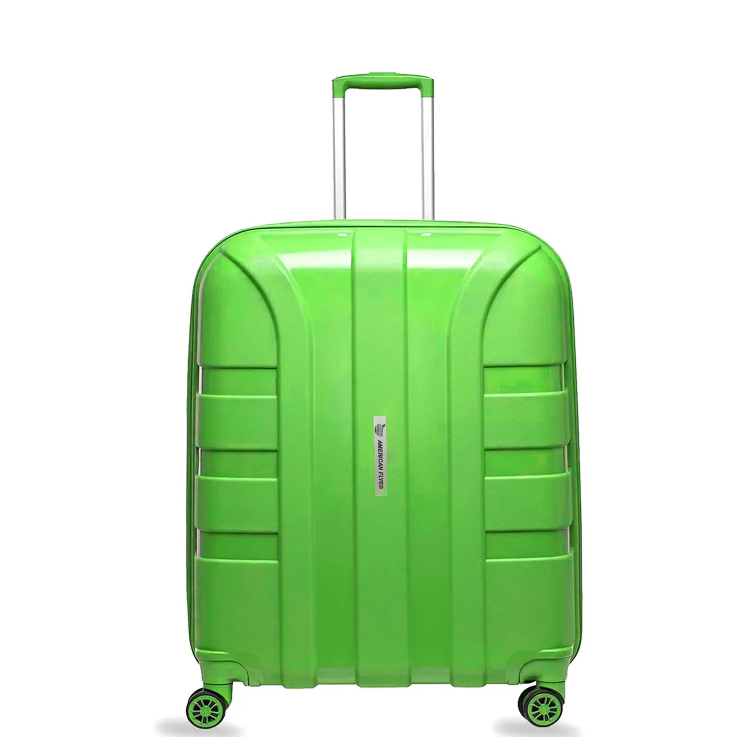 حقيبة أمتعة أميريكان فلاير، مقاس 20 بوصة، بعجلات، لون أخضر