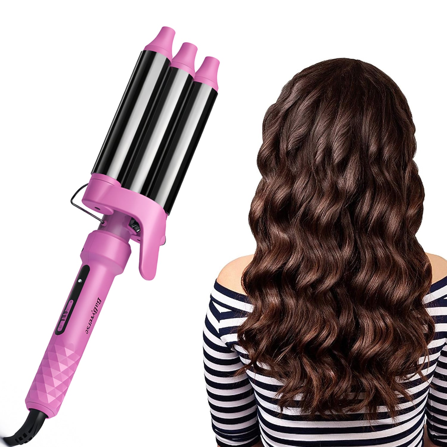 BaByverse Keratin Three-Barrel Hair Waver BA-449