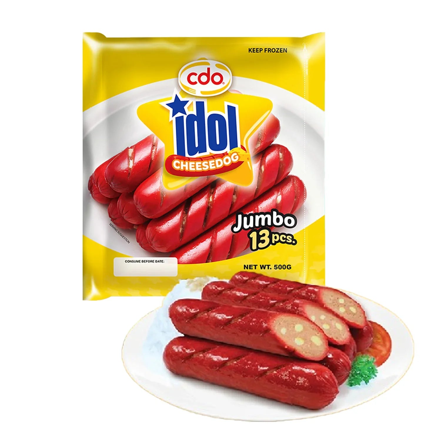 CDO Idol CheeseDog Jumbo - 500g
