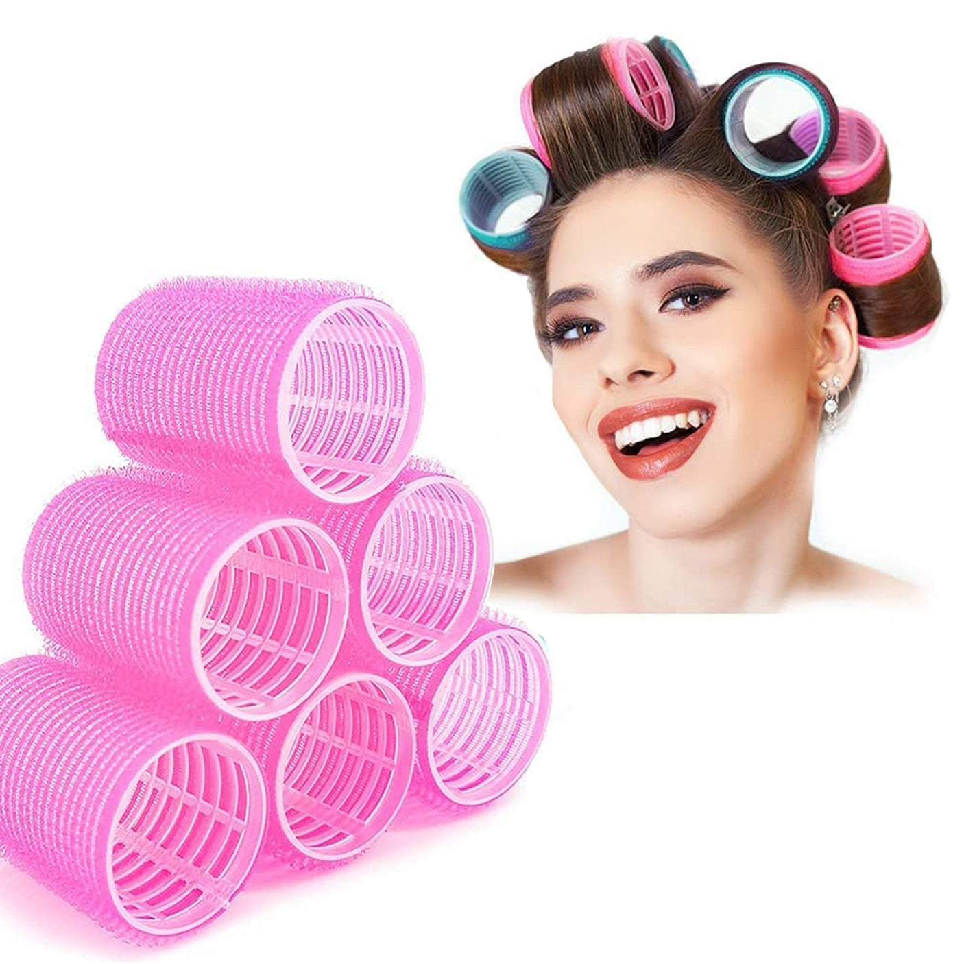 Professional Hurtless Hair Roller - 6 Pcs Set