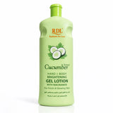 RDL Cucumber Extract Brightening Hand & Body Gel Lotion - 600ml