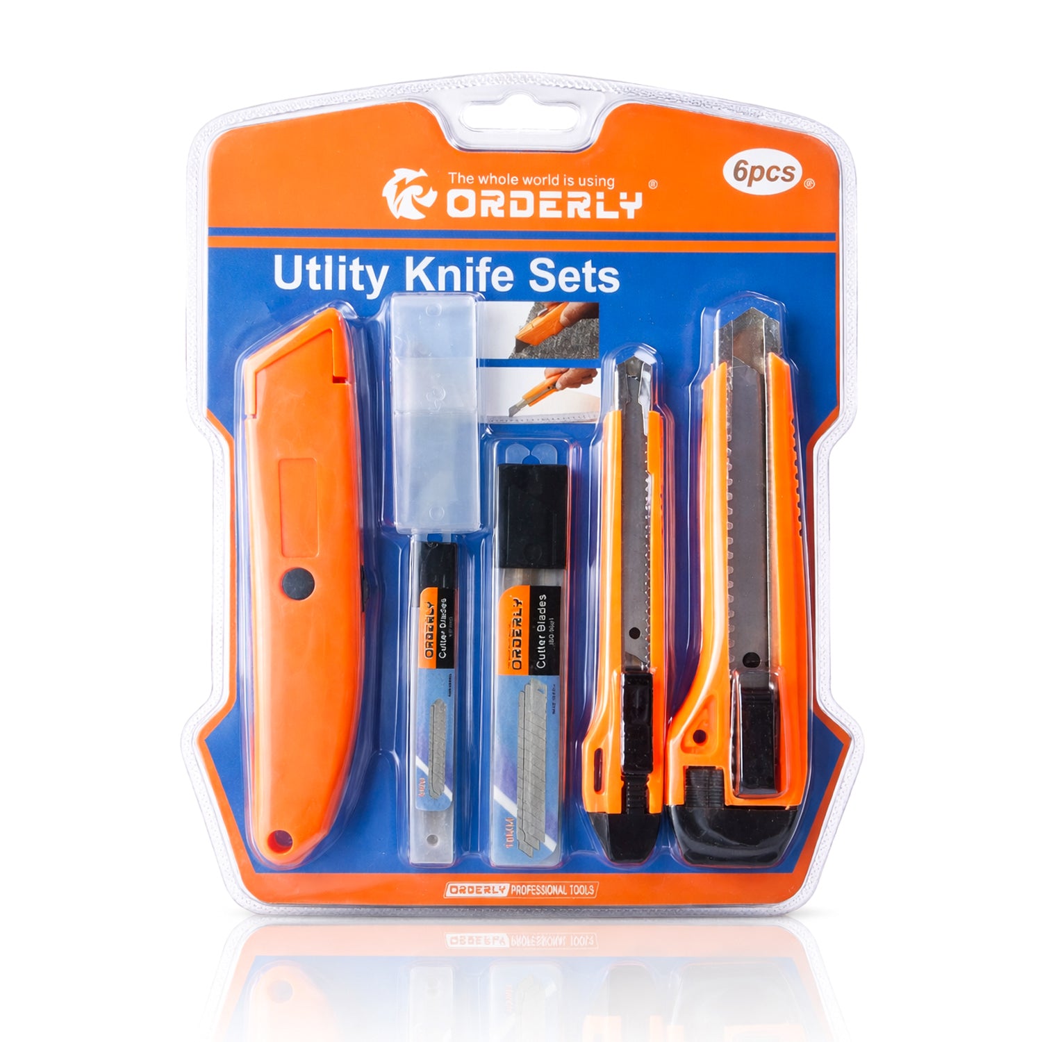 Orderly Utility Knife 6 Pcs Sets