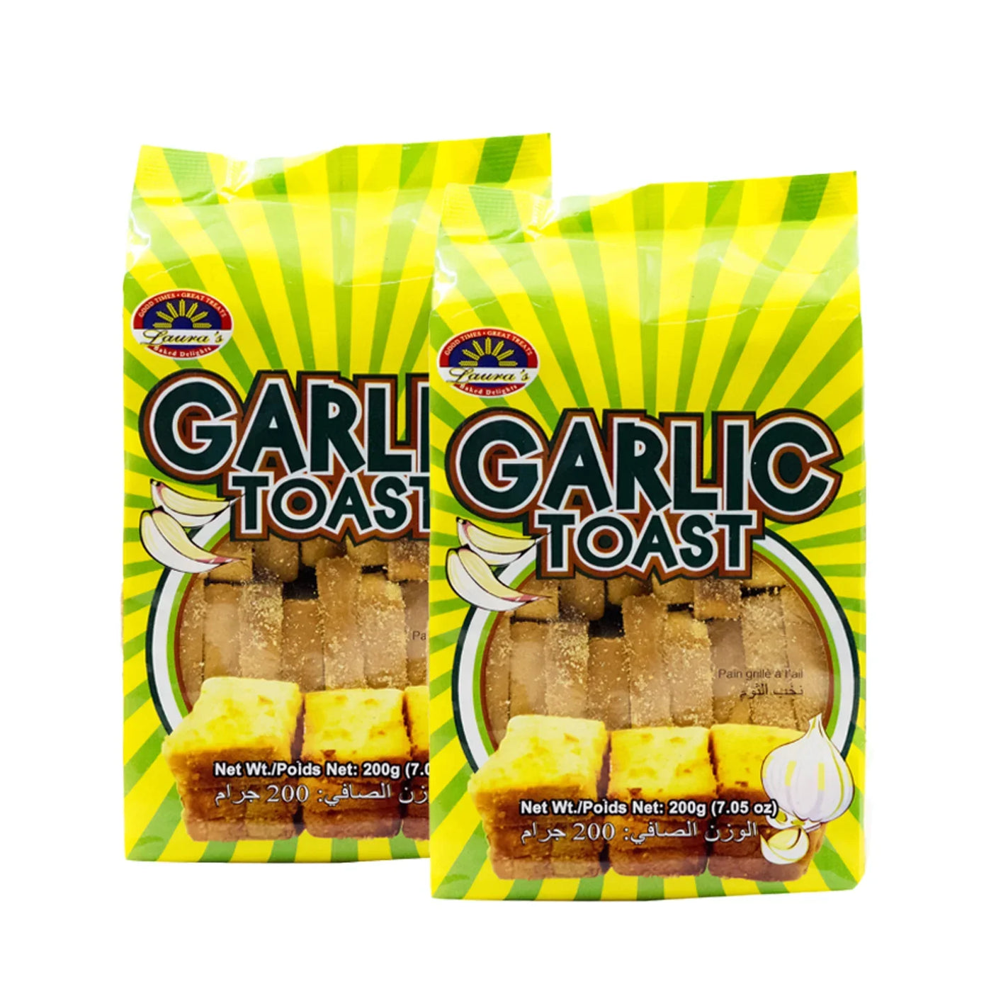 Lauras Garlic Toast - 200g × 2 Pcs (Offer)