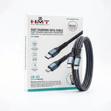 كابل بيانات وشحن سريع من HMT، بمنفذ USB-C إلى IP، بقوة 60 واط، طراز CB-53