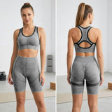 Women's Seamless High Waist Gym Fitness Yoga Wear Set - CW2081