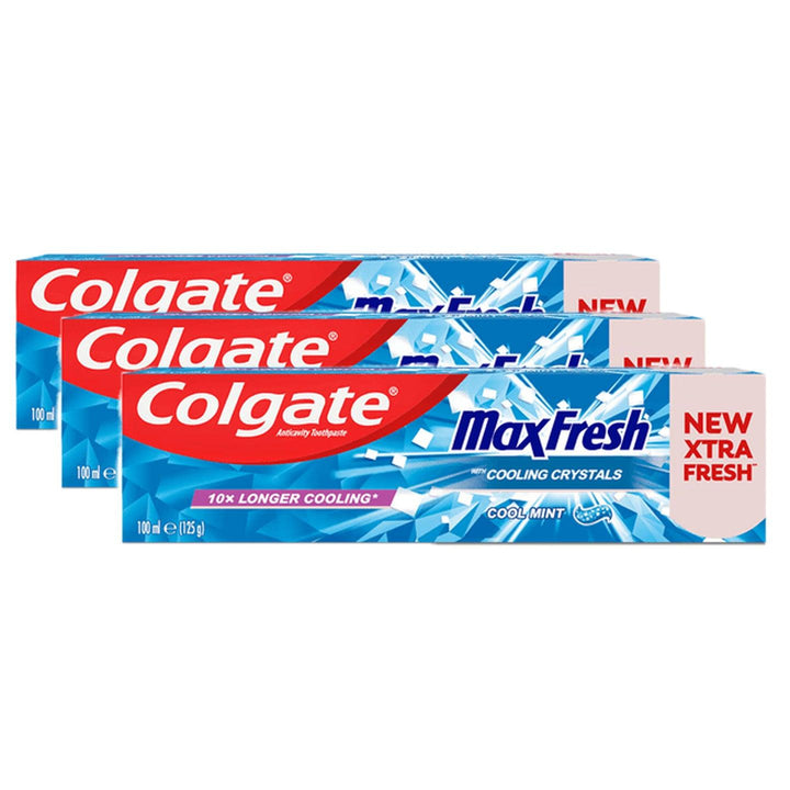 Colgate Max Fresh Cool Mint Toothpaste (Blue) - 100ml (2+1) Offer - Pinoyhyper