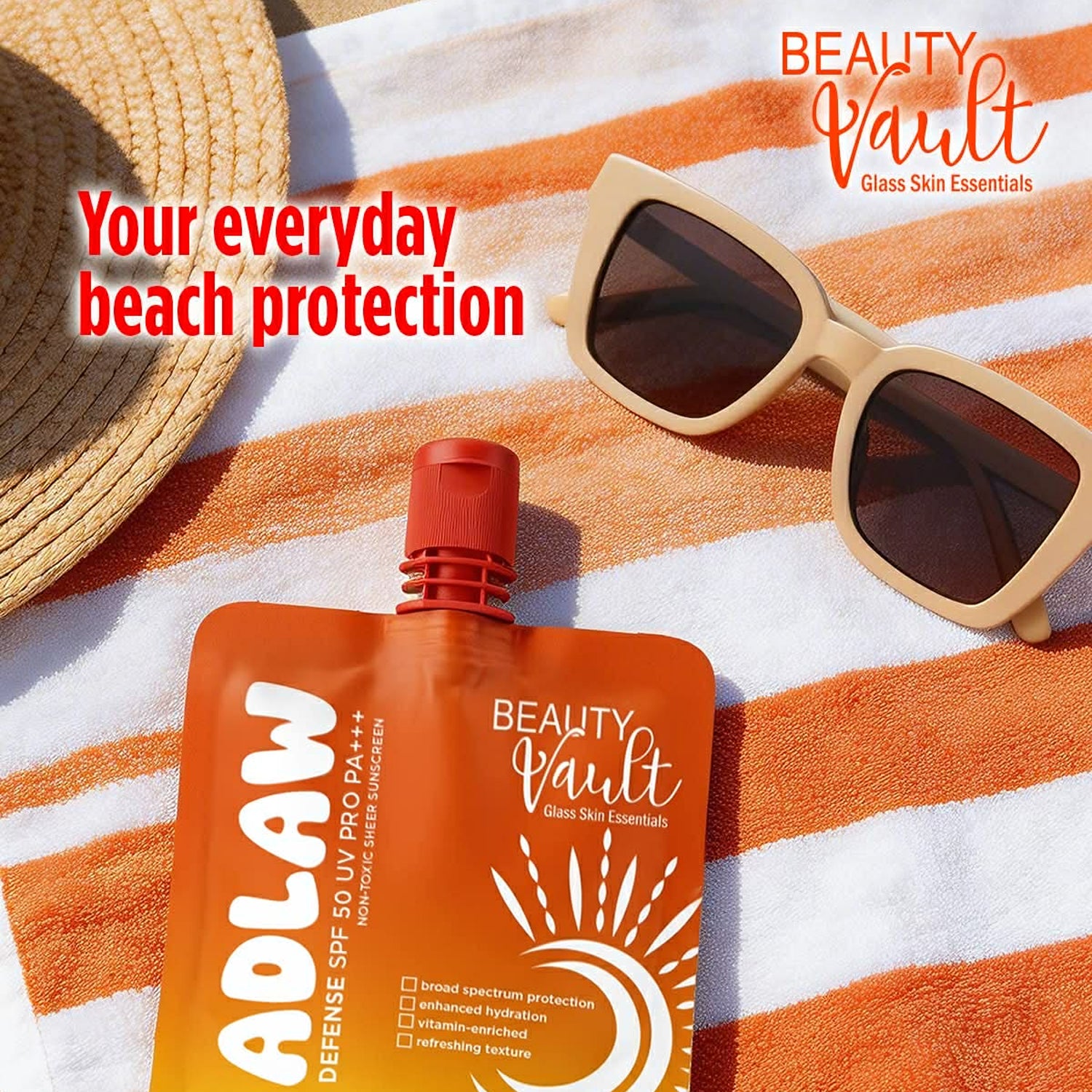 Beauty Vault Adlaw Defense SPF 50 UV Pro PA+++ - 50ml