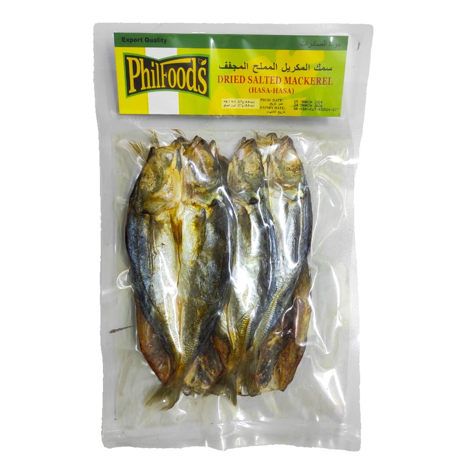 Philfoods Dried Salted Mackerel (Hasa-Hasa) - 227g