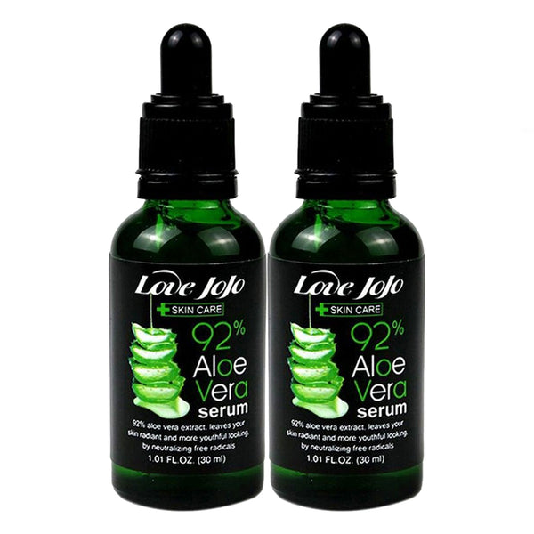 Love JoJo Skin Care Aloe Vera Serum (Black) - 30ml × 2Pcs (Offer)