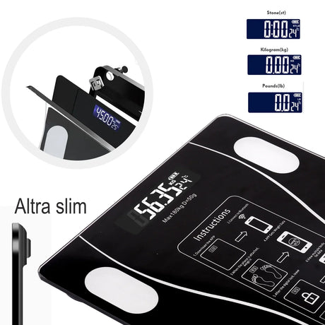 Intelligent Fitness Analytics Bathroom Scale