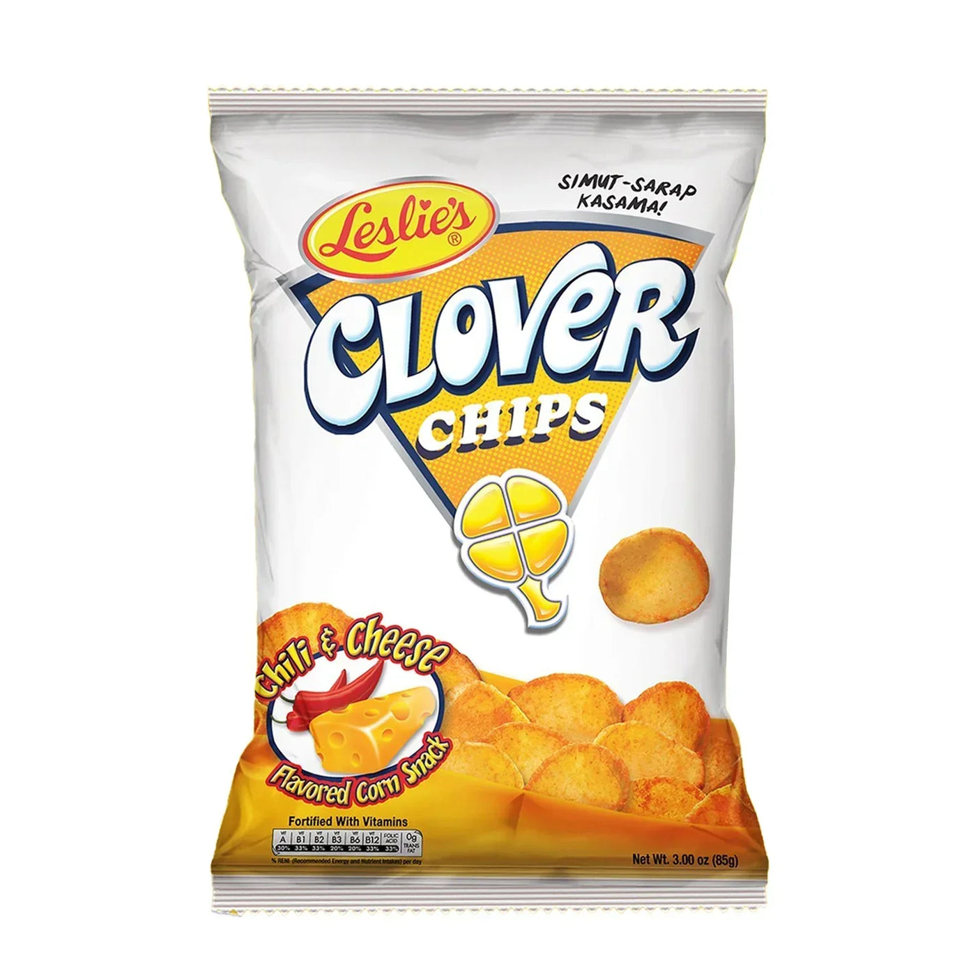 Leslie's Clover Chips Chili & Cheese - 85g × 3Pcs (Offer)