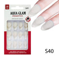 Aqua Glam Nails - Stick On Nails (S Series) - 30 Pcs - S40