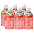 Mogu Mogu Strawberry Juice With Nata De Coco - 320ml × 6Pcs