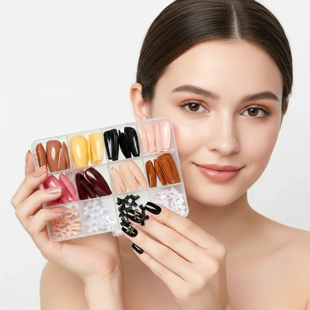 Nails Decoration 3D Multi Shapes Fake Nails