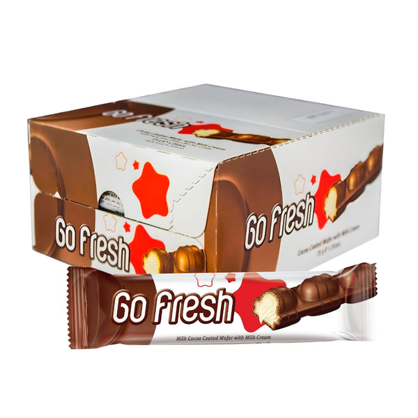 Solen Go Fresh Cocoa Coated Wafer With Milky Cream - 20g x 24Pcs