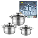 Haus Roland Stainless Steel Cookware 6 Pcs Set HR131-2