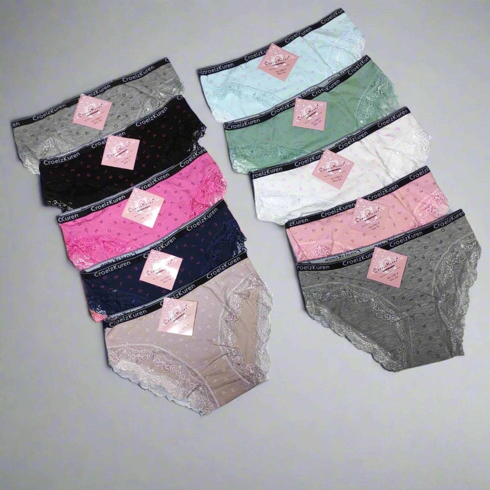 Croelz Kuran Apparel Series Panty 3Pcs Assorted - 2701-5