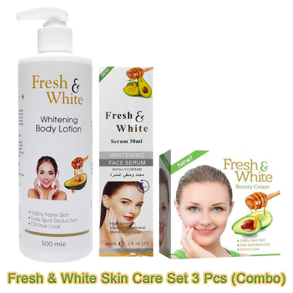 Fresh & White Skin Care Set 3 Pcs (Combo)