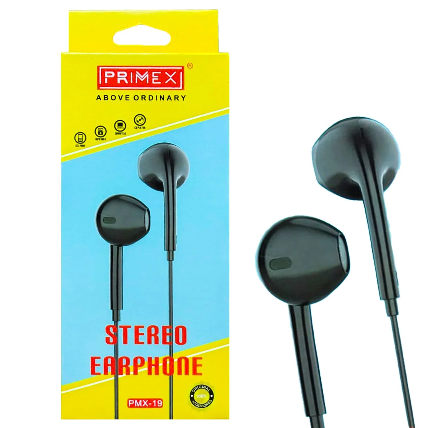 Primex Extra Bass Stereo Earphone PMX-19