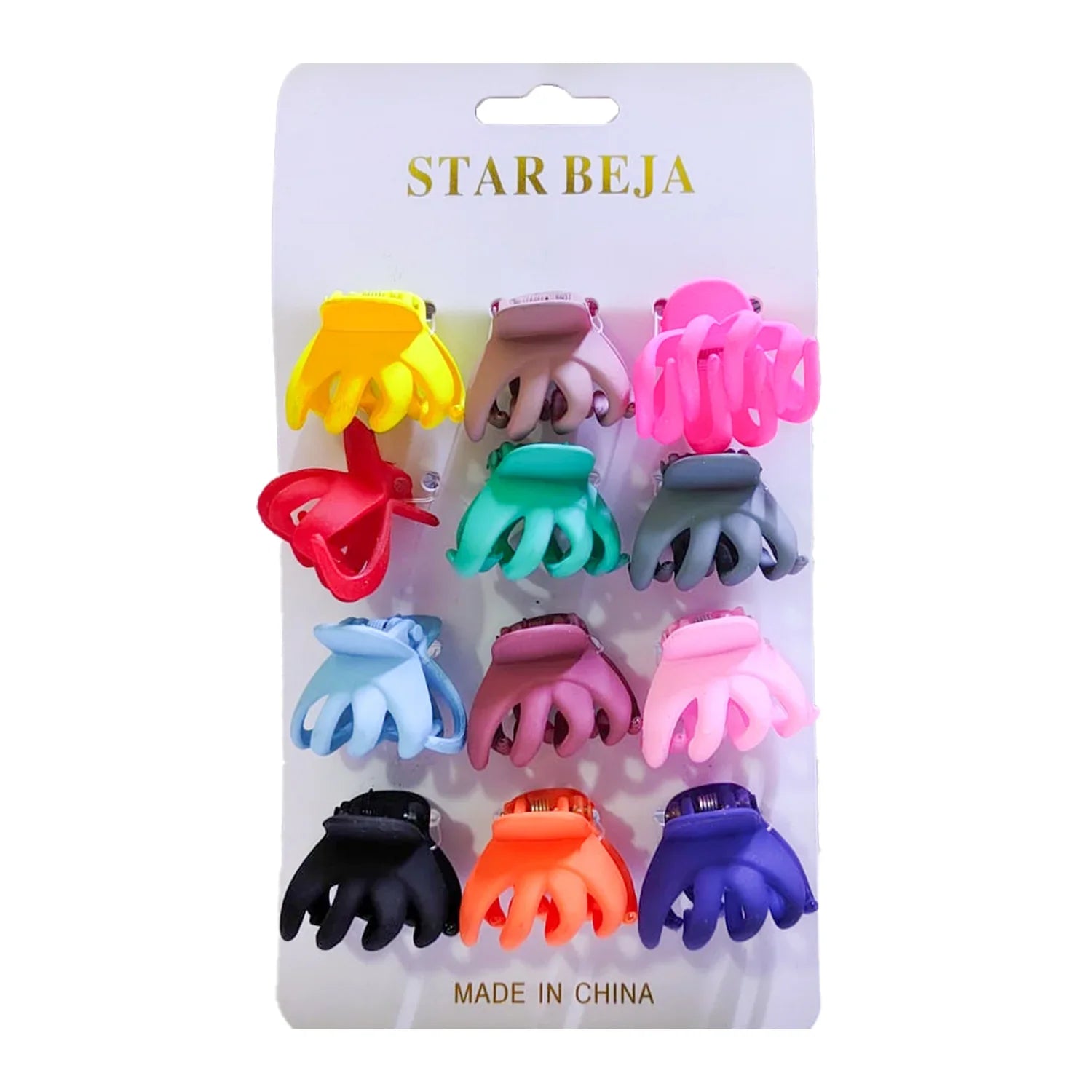 Unique Design Hair Claw Clips - 12 Pcs (C121)