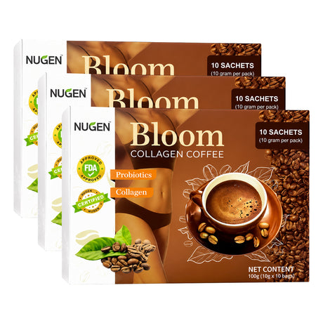 Nugen Bloom Collagen Coffee - 100g (2+1) Offer