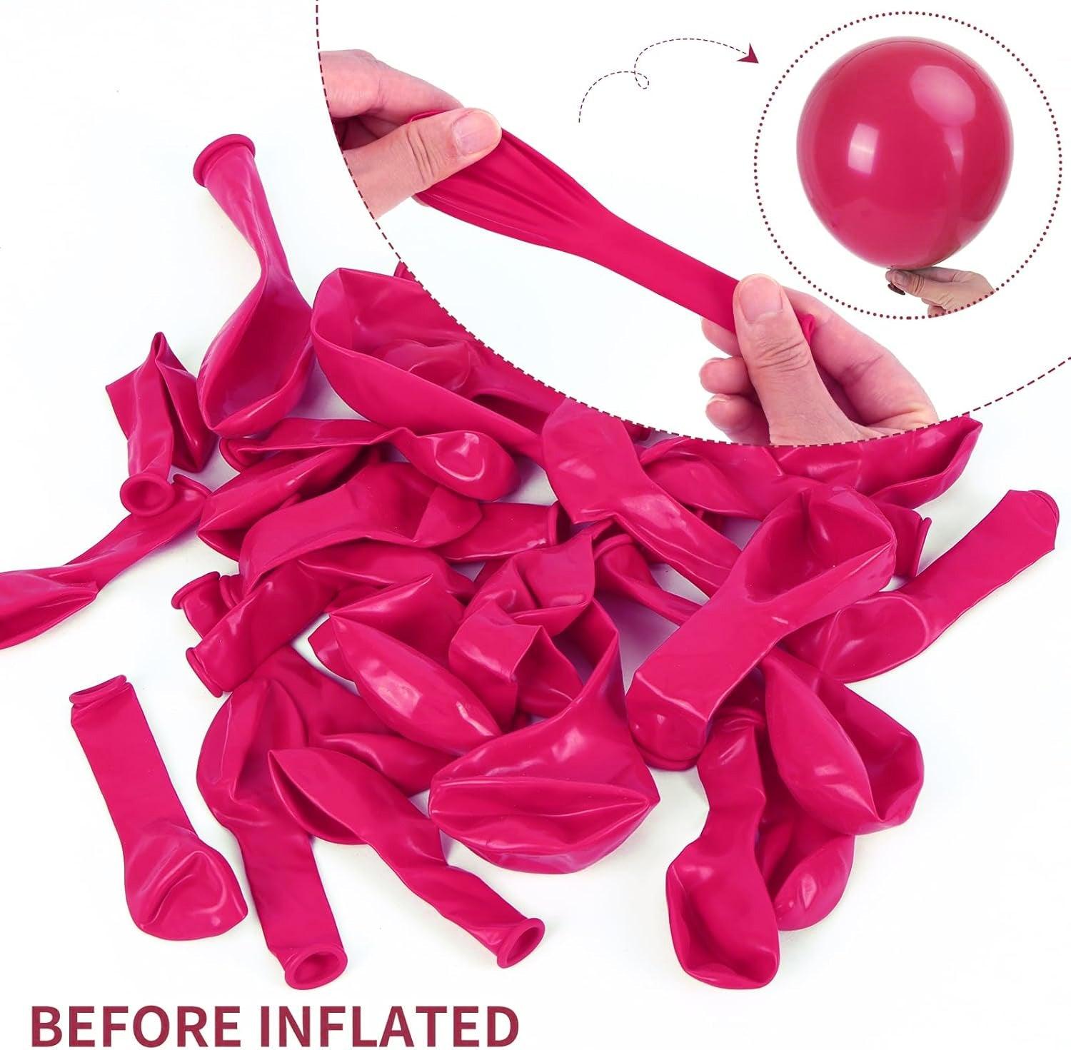 Birthday Party Decoration Balloons Maroon - 10 Pcs